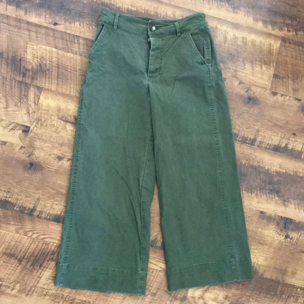 Madewell wide leg cropped pants